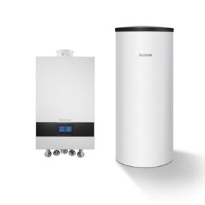 Buderus Gas-Brennwert Logaplus-Paket W22 GB172i.2 20 kW H-Gas Speicher Logalux SU160 Bedieneinheit Logamatic BC400