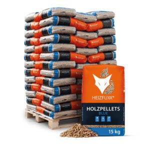 Heizfuxx Holzpellets Blue 15 kg Sack Palette