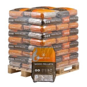 Giant Flames Holzpellets Palette 65 Säcke 15 kg