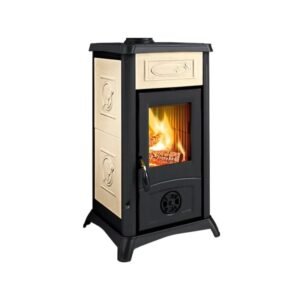 Kaminofen La Nordica Gemma Lean Ceramica Liberty Panna