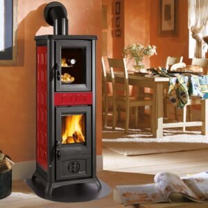 Kaminofen La Nordica Gemma Forno.165 Ceramica mit Backfach