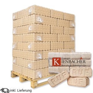 RUF Premium Holzbriketts 96 x 10 kg 960 kg